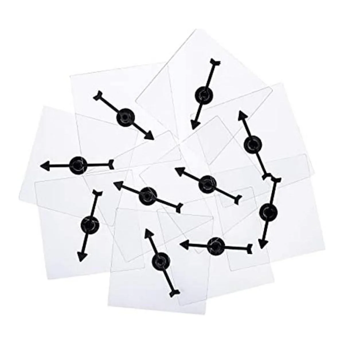 Gejoy Paquete de 10 hilanderos transparentes de borrado en_1