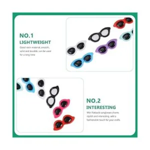 STOBOK 40 piezas de mini gafas de sol para manualidades_4