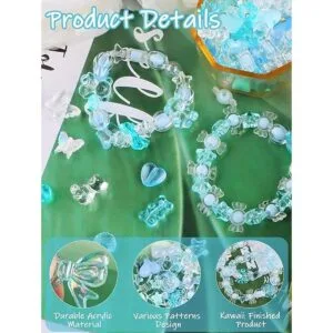 150 cuentas acrílicas para hacer joyas Kalolary colorido_3