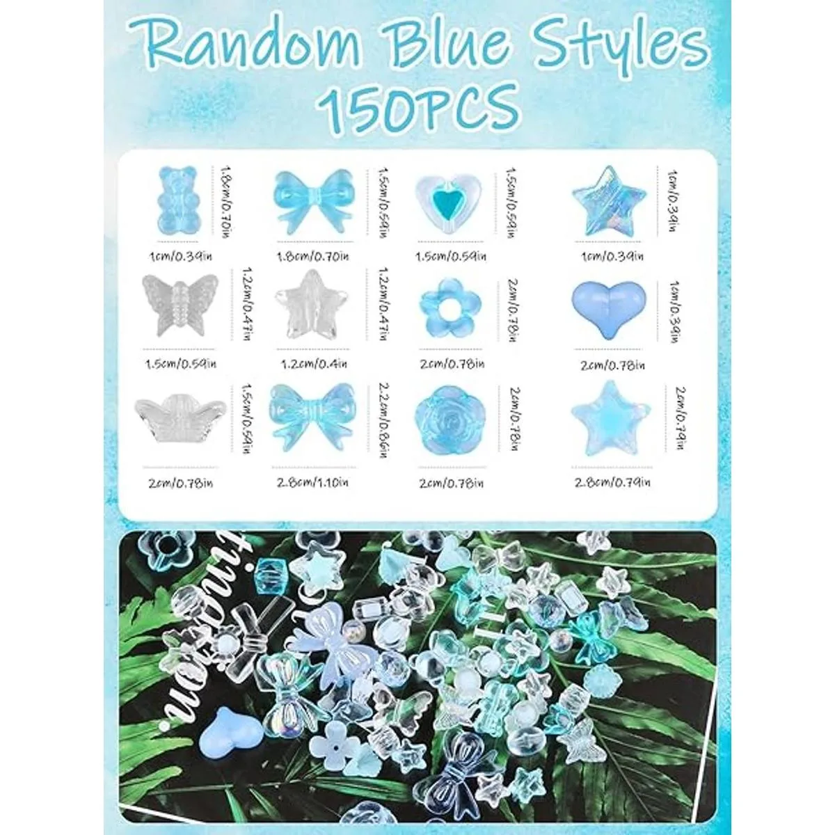 150 cuentas acrílicas para hacer joyas Kalolary colorido_2