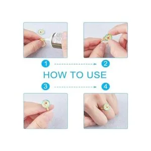 PH PandaHall 40 piezas de 2 colores ajustables base de_7