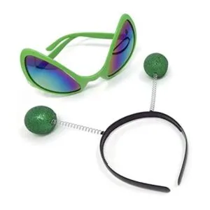 Cheerin Juego de diadema marciana de gafas alienígenas_1