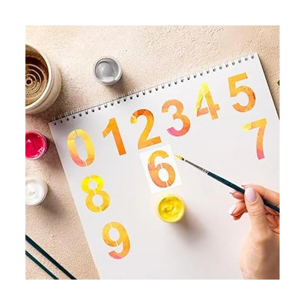 Juego de plantillas de números de 8 pulgadas plantillas_4