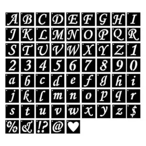 Eage Plantillas de letras del alfabeto de 1 pulgada 68_1