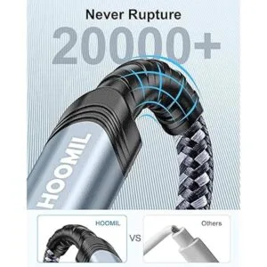 HOOMIL Cable de carga USB C a USB C 3.3 pies 60 W_4