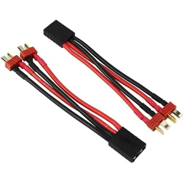 oliyin 2pcs interconexiones antideslizante Deans a 1Female_2