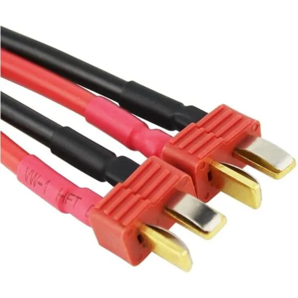 oliyin 2pcs interconexiones antideslizante Deans a 1Female_4