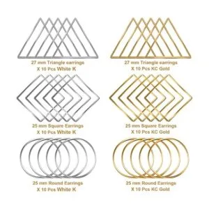 Funcyboo 60 aros para hacer joyas arete para_3