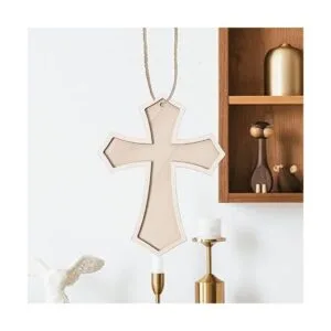 Paquete de 12 cruz de madera sin acabar cruz de madera en_7