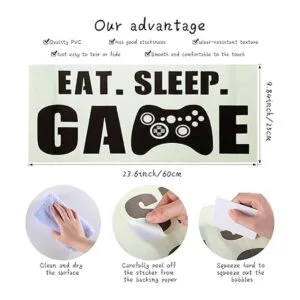 Calcomanía de pared para juegos de comer que brilla en la_3