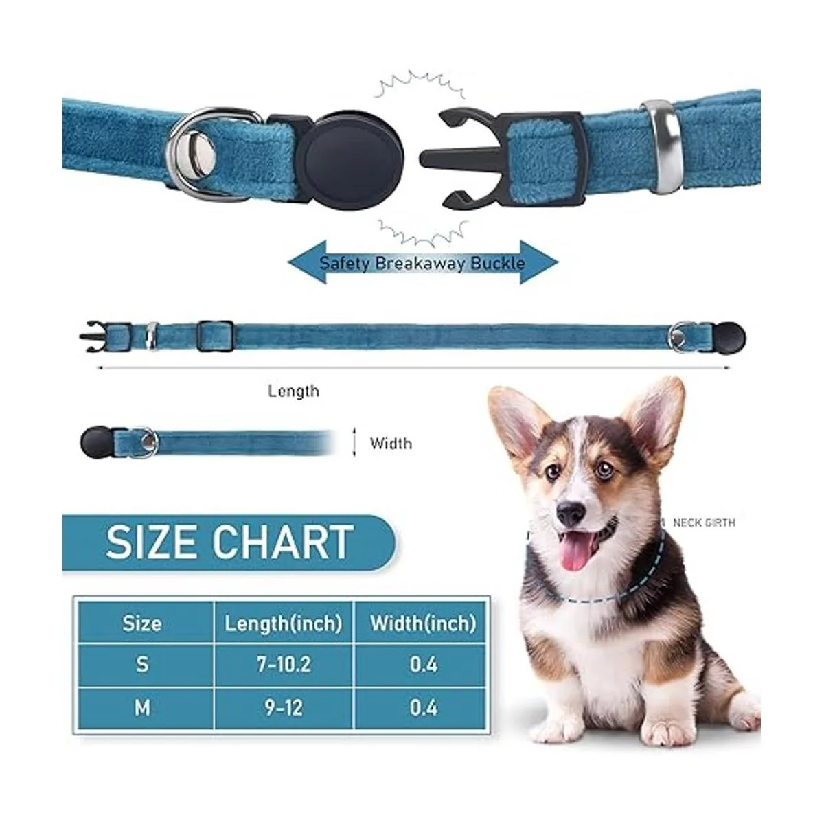 GAMUDA Collares para cachorros de terciopelo súper suave_2