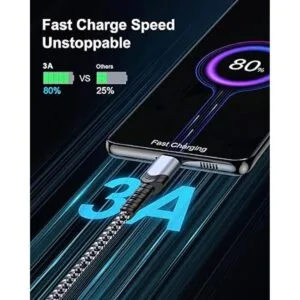 HOOMIL Cable de carga USB C a USB C 3.3 pies 60 W_2