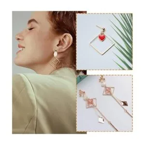 Funcyboo 60 aros para hacer joyas arete para_6