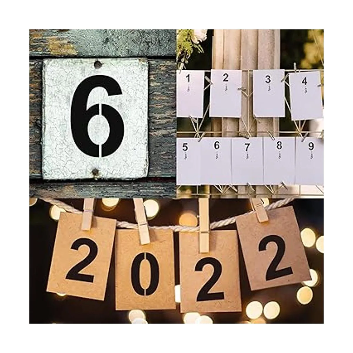 Juego de plantillas de números de 8 pulgadas plantillas_6