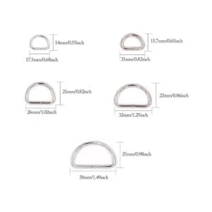 Swpeet 120 anillos en D de metal multiusos surtidos para_2