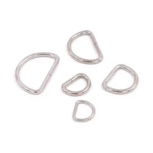 Swpeet 120 anillos en D de metal multiusos surtidos para_3