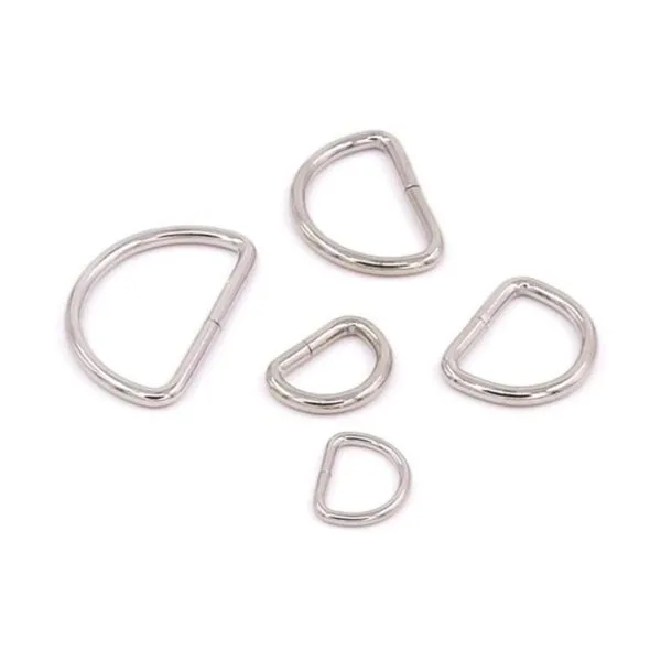 Swpeet 120 anillos en D de metal multiusos surtidos para_3