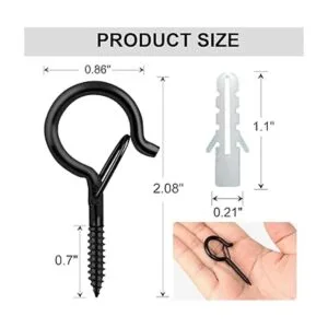 24 ganchos atornillados para luces al aire libre ganchos_3