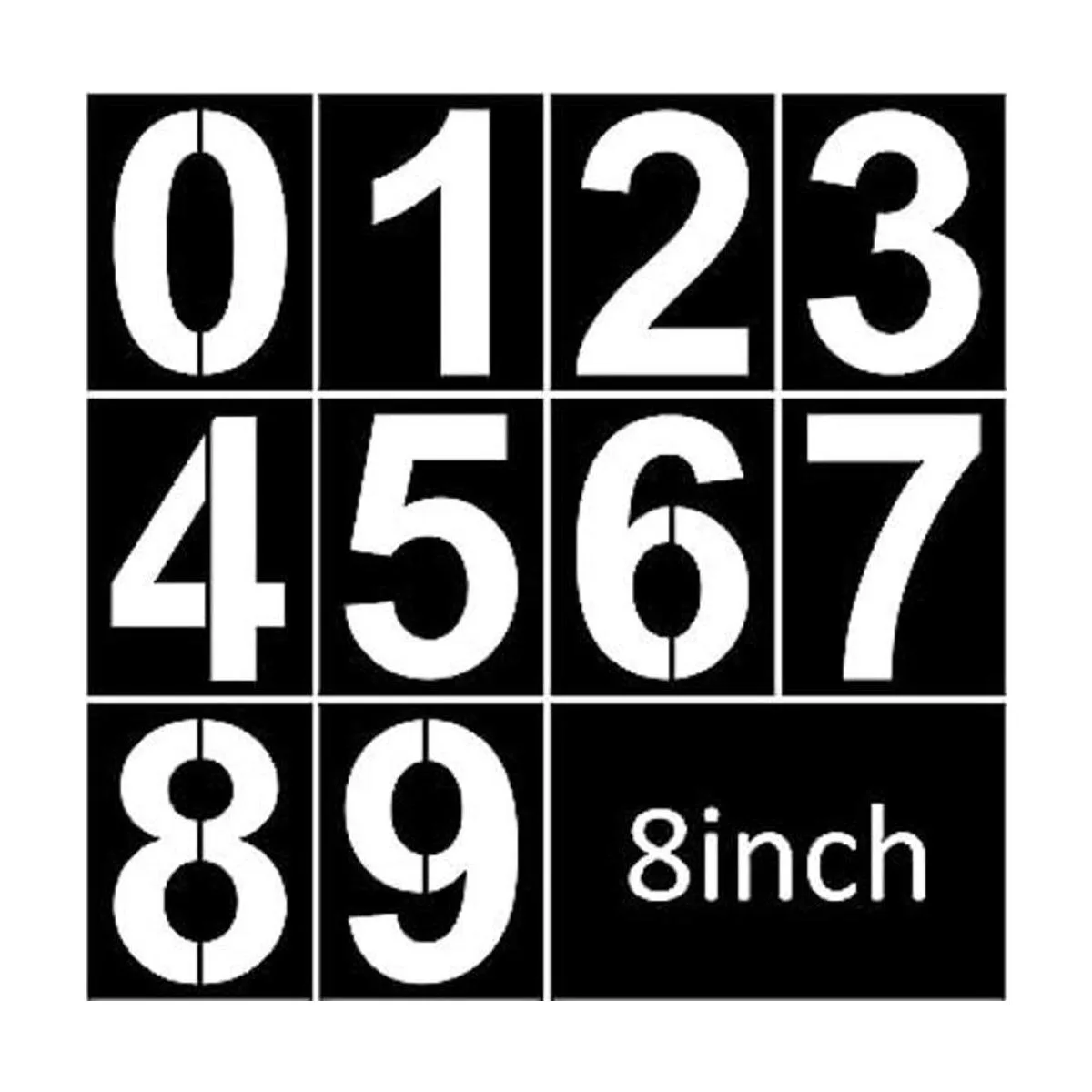 Juego de plantillas de números de 8 pulgadas plantillas_1