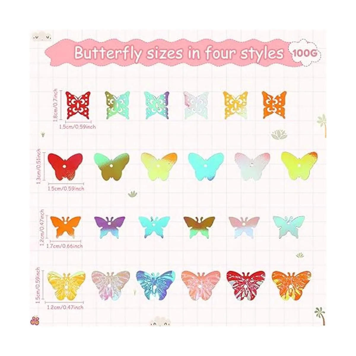 Confeti de mariposas para fiestas confeti de mariposas_2