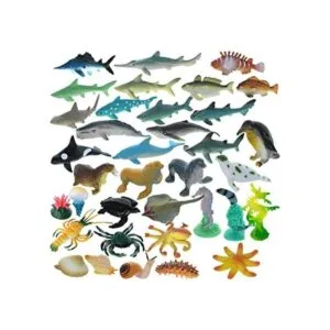 GIFTEXPRESS 36 figuras de animales marinos del océano_1