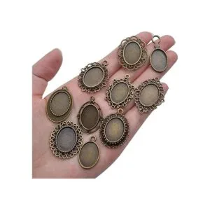 20 bandejas colgantes de bisel 0.512 x 0.709 in ovaladas_7