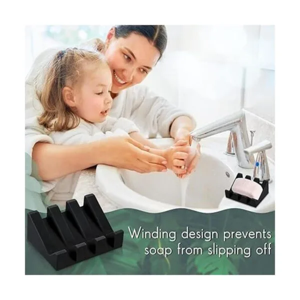 Jabonera de silicona autodesagante para ducha barra de_5