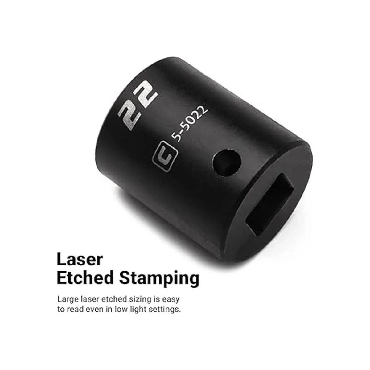 Capri Tools Enchufe de impacto poco profundo 12_5