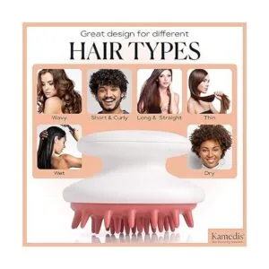 Kamedis Cepillo de champú masajeador para el cuero_5