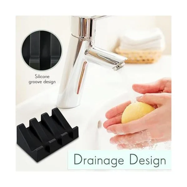 Jabonera de silicona autodesagante para ducha barra de_4