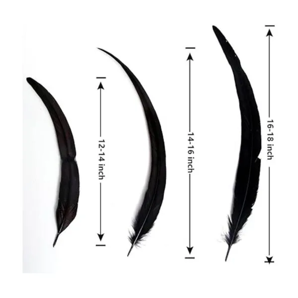 THARAHT 50 plumas de cola de gallo naturales a granel_3