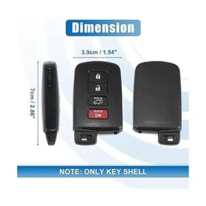 X AUTOHAUX HYQ14FBA 1551A14FBA Carcasa para llavero de_5