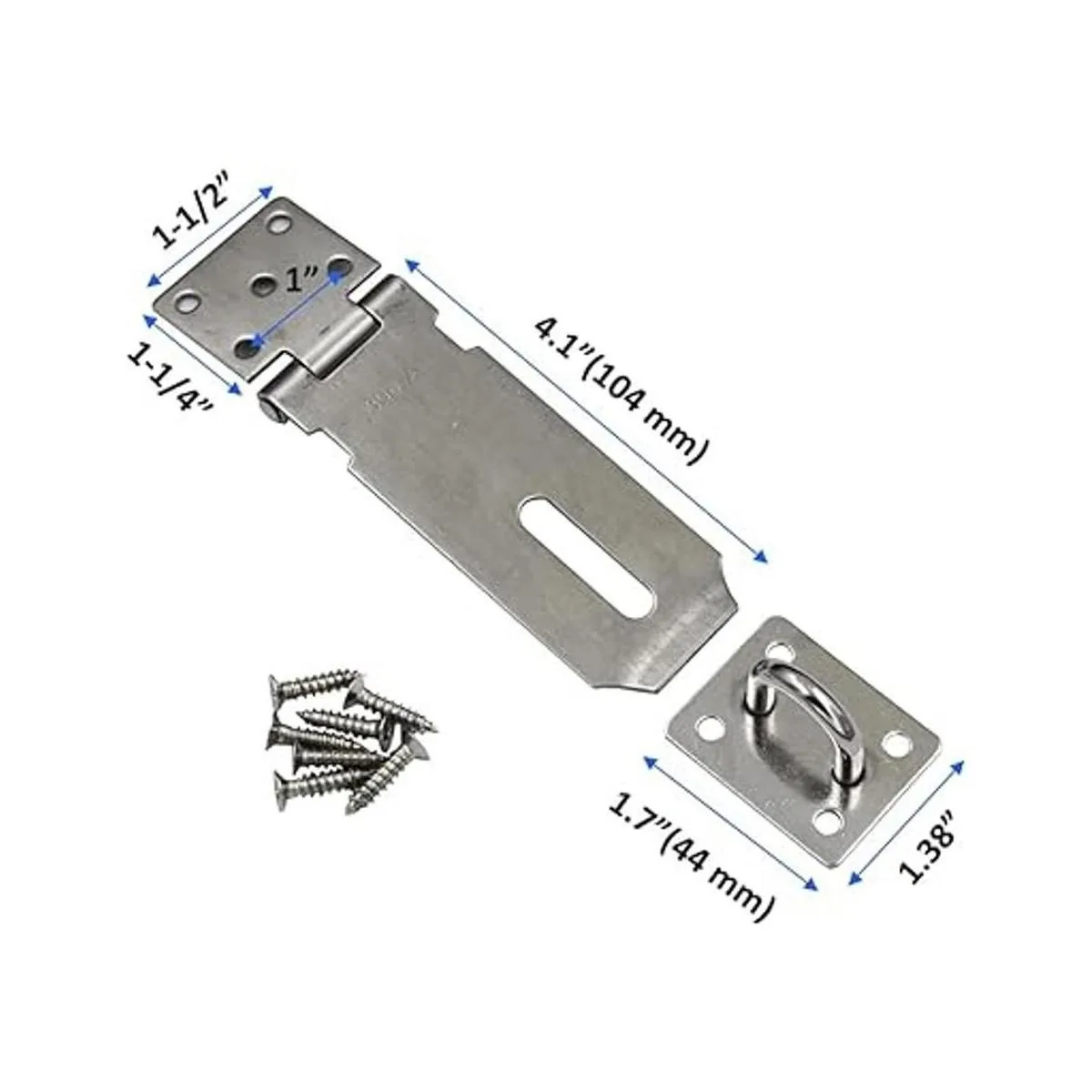 DGOL 3 paquetes de pestillo de acero inoxidable de 4_3