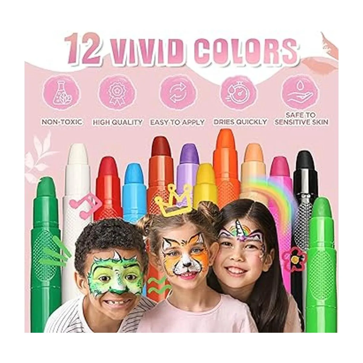 Beesjuy Kits de pintura facial para niños kit de pintura_2