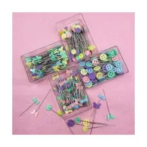 400 alfileres de coser de cabeza plana recta forma de_4