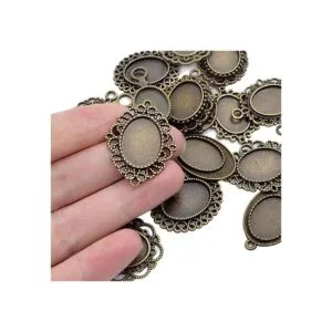 20 bandejas colgantes de bisel 0.512 x 0.709 in ovaladas_6