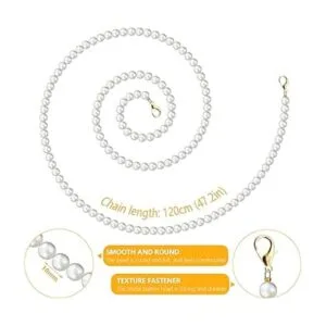 Cadenas de perlas con hebillas de metal cadena con asa de_2