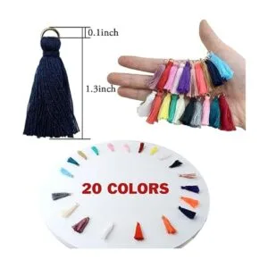 TIHOOD Juego de 200 mini borlas pequeñas borlas_2