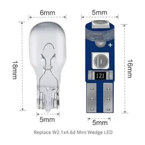 BlyilyB Paquete de 10 bombillas LED de cuña T5 2721 37 74_3