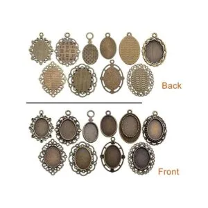 20 bandejas colgantes de bisel 0.512 x 0.709 in ovaladas_4