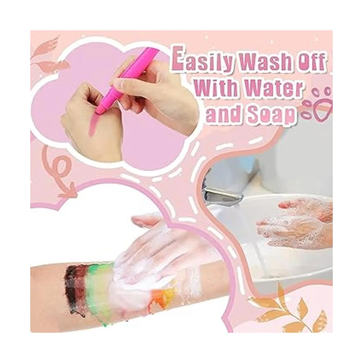 Beesjuy Kits de pintura facial para niños kit de pintura_3