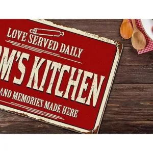 ALREAR Cartel de aluminio rústico para decoración de pared_5