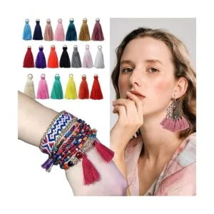 TIHOOD Juego de 200 mini borlas pequeñas borlas_5