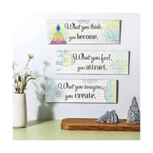 Arte de pared de 3 Buda para decoración de chakras para_7