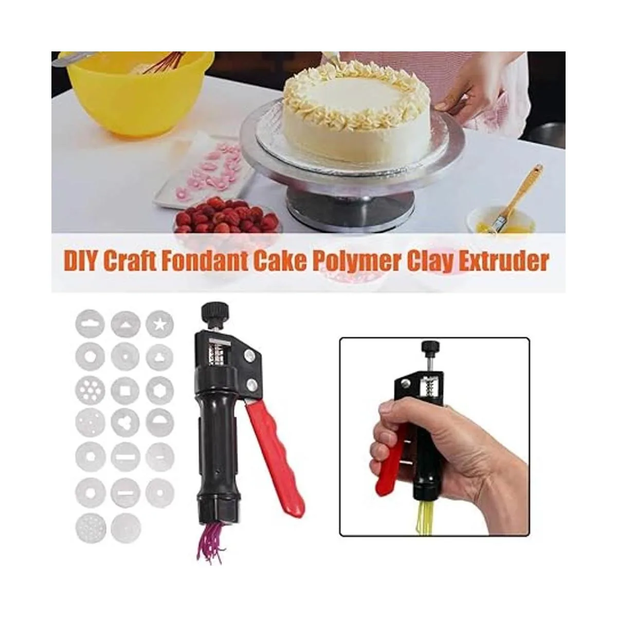 Extrusora de pasta de azúcar extrusora de arcilla con 20_4