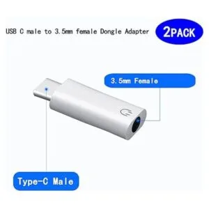 rgzhihuifz Adaptador USB C a conector de auriculares de_2
