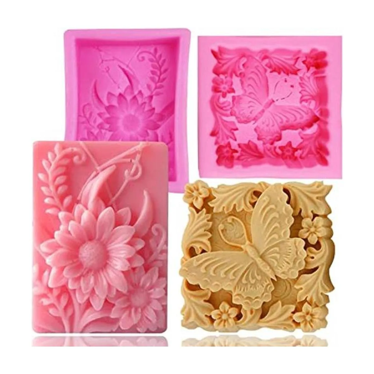 AIDOIT Moldes de jabón de silicona paquete de 2 moldes_1