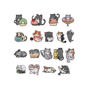 Nicime 18 parches de gato para ropa planchar o coser en_1