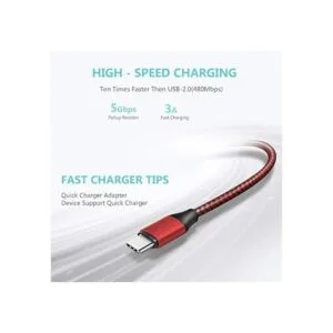 Paquete de 2 cables USB tipo C cable de carga de 6.6 pies_4