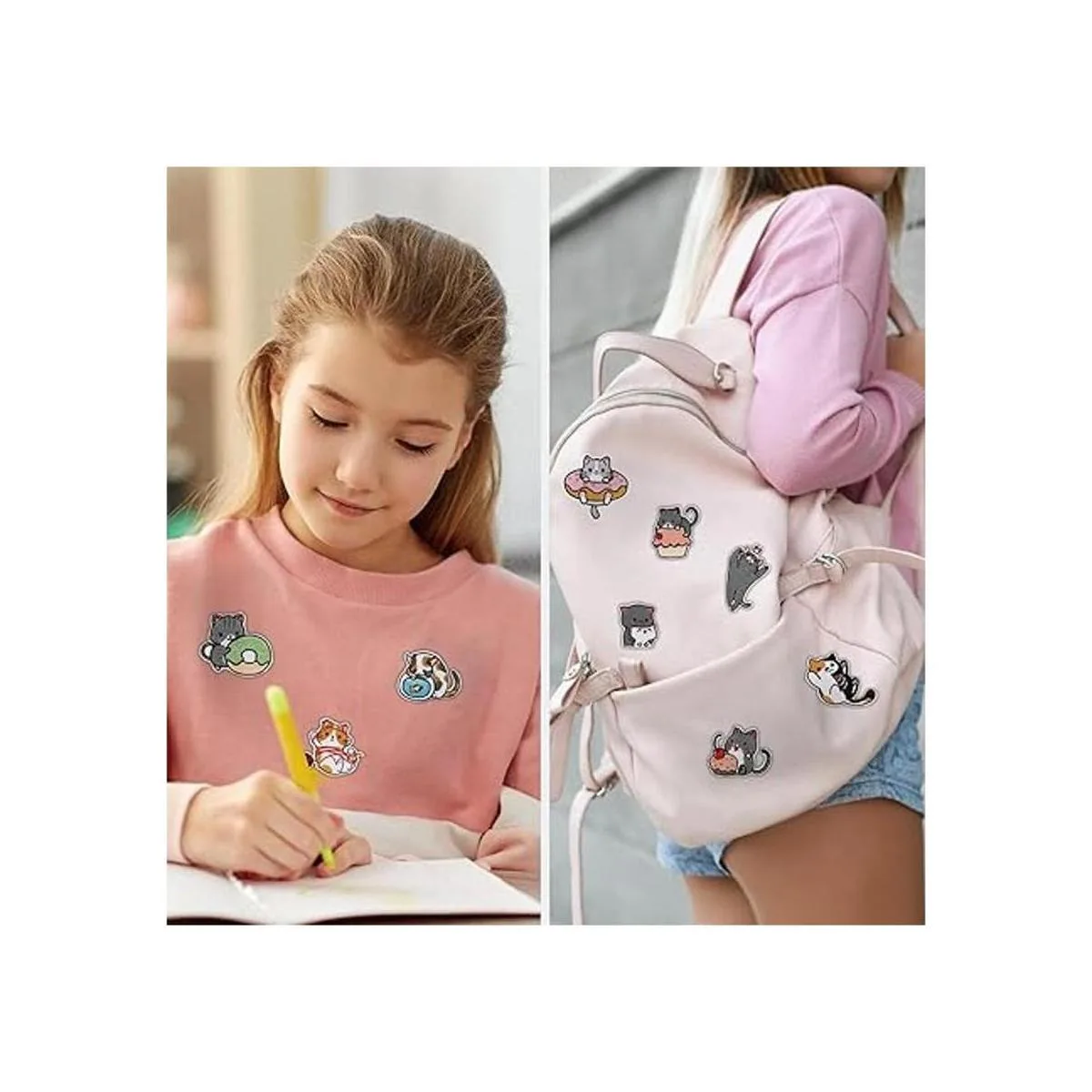 Nicime 18 parches de gato para ropa planchar o coser en_5